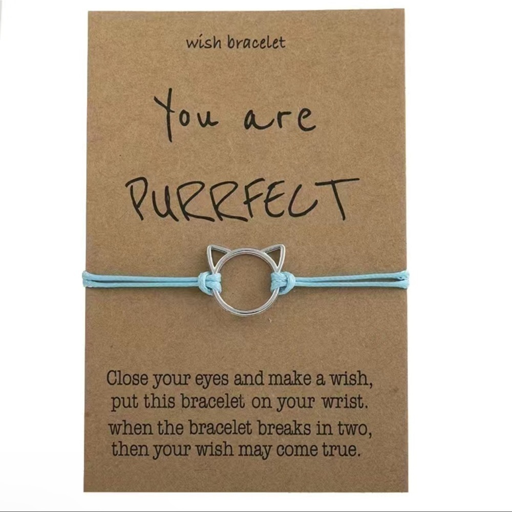 NWT, Cute Blue, Cat adjustable Bracelet